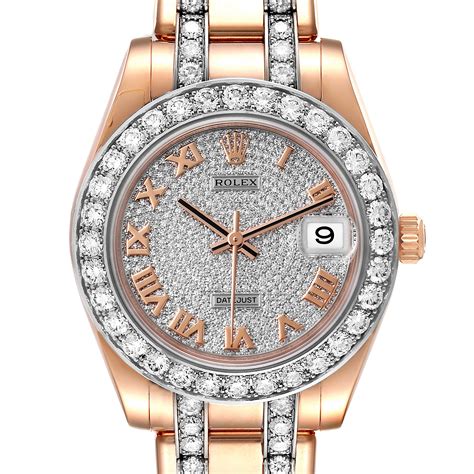 rolex ladies pearlmaster rose gold